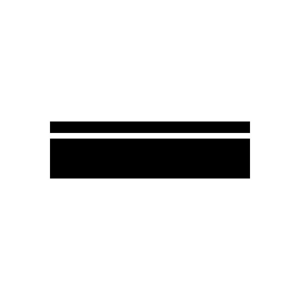 Car window vinyl pinstripe decal, two parallel black horizontal lines