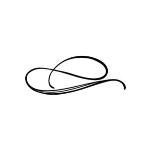 Black pinstripe swirl car window vinyl decal sticker