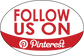 Follow Us on Pinterest Sticker - Vinyl Sticker - Car Sticker - 001, isolated printed sticker artwork