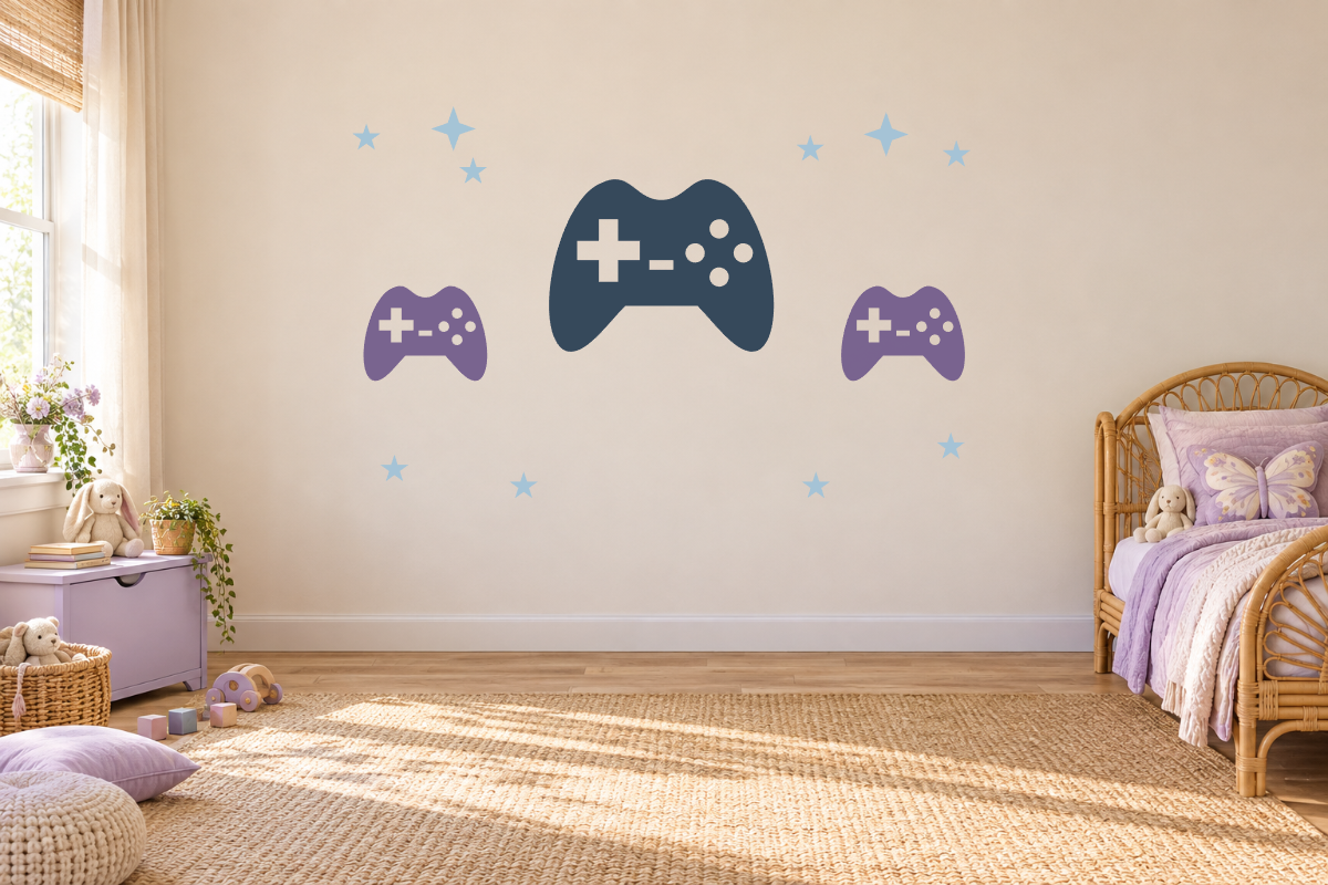 Player Two Clubhouse Wall Decal Kit