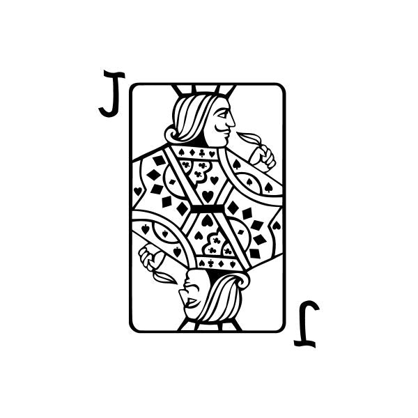 Image of Playing Card Jack Decal