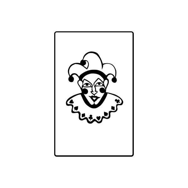 Image of Playing Card Joker Decal