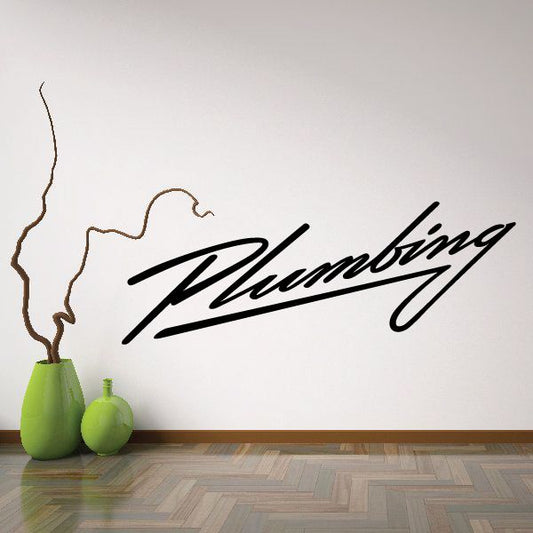 Image of Plumbling Wall Decal - Vinyl Decal - Car Decal - Business Sign - MC568