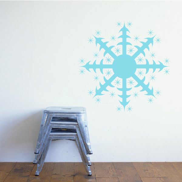 Image of Pointed Star Snowflake Decal