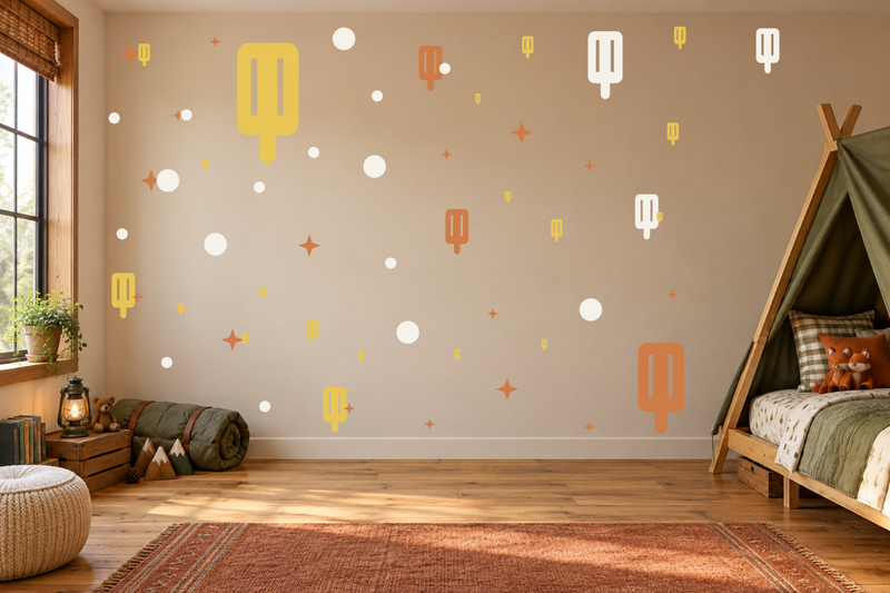 Popsicle Pop Wall Decal Kit