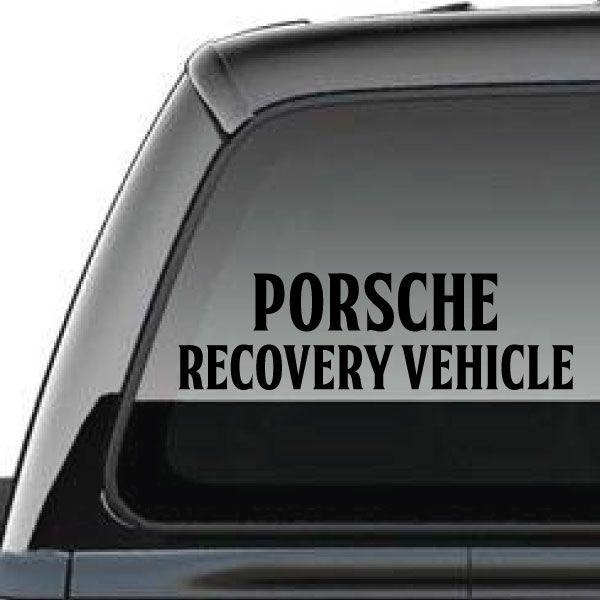 Image of Porsche Recovery Vehicle Decal