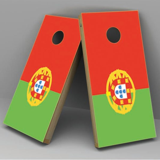 Portugal Flag Cornhole Board Vinyl Decal Wrap