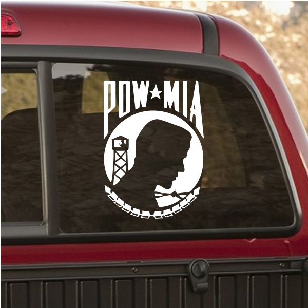 Image of POW MIA Vinyl Decal - CF001