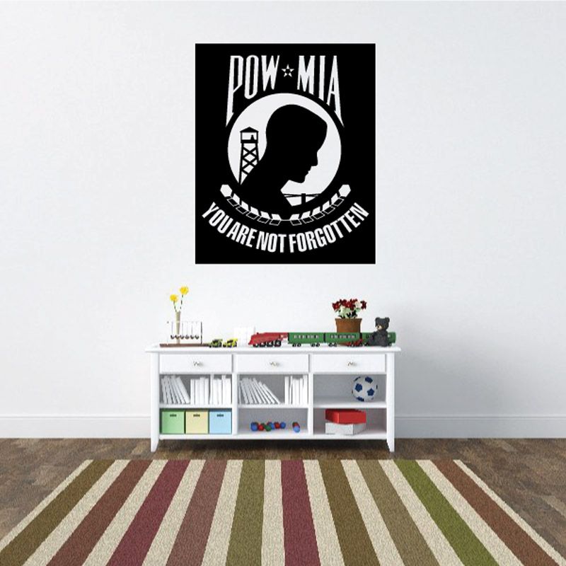 Image of POW MIA You Are Not Forgotten Decal