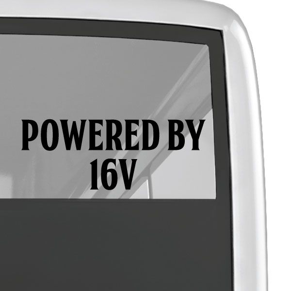 Image of Powered By 16v Decal