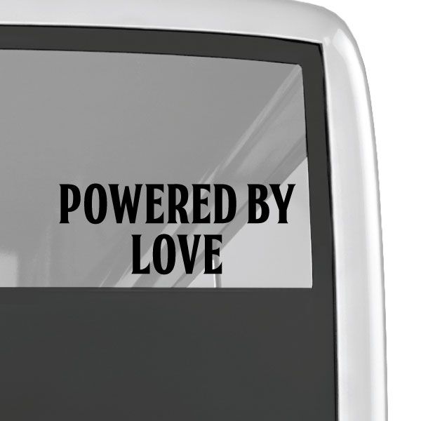 Image of Powered By Love Decal