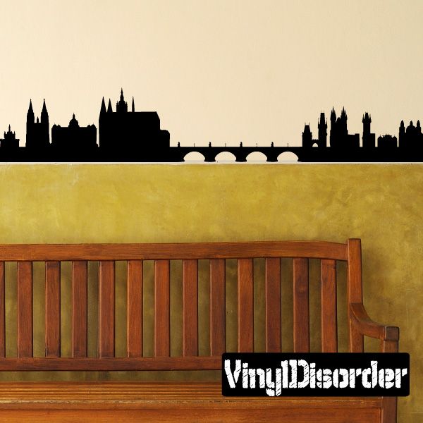 Image of Prague Czech Republic Skyline Decal