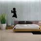 Praying girl decal with black praying silhouette