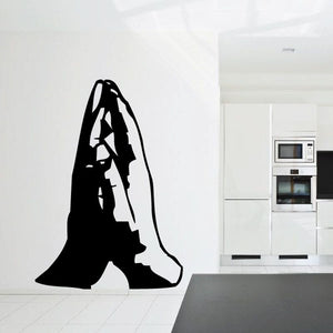 Praying hands clergy decal featuring a black praying hands silhouette