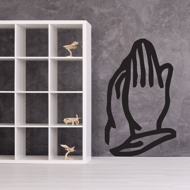 Image of Praying hands Holy Roller Decal