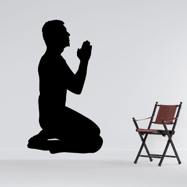 Image of Praying Worship Man Decal