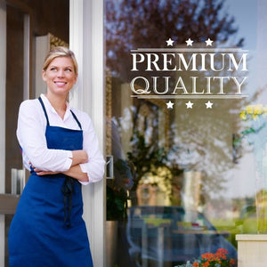 Vinyl wall decal text 'Premium Quality' with stars
