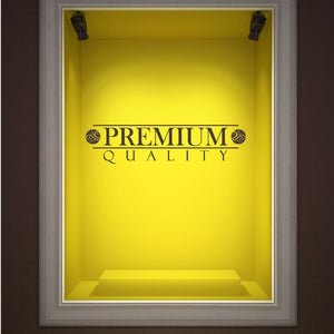 Vinyl wall decal with PREMIUM QUALITY lettering