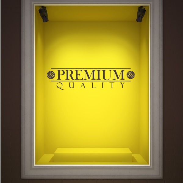 Vinyl wall decal with PREMIUM QUALITY lettering