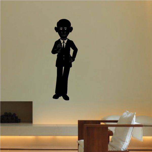 Image of President Barrack Obama Speaking Decal