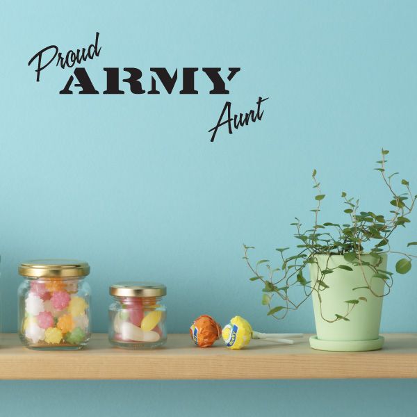 Image of Proud Army Aunt Decal