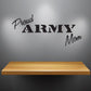 Army mom vinyl wall decal reading 'Proud ARMY Mom'