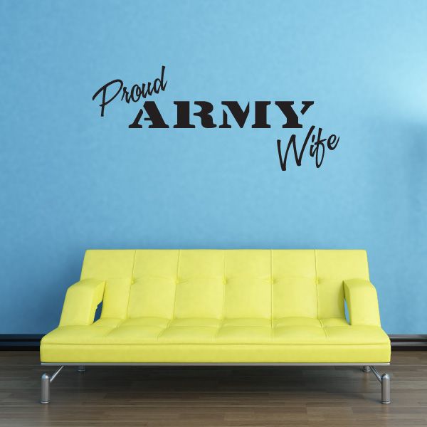 Image of Proud Army Wife Decal