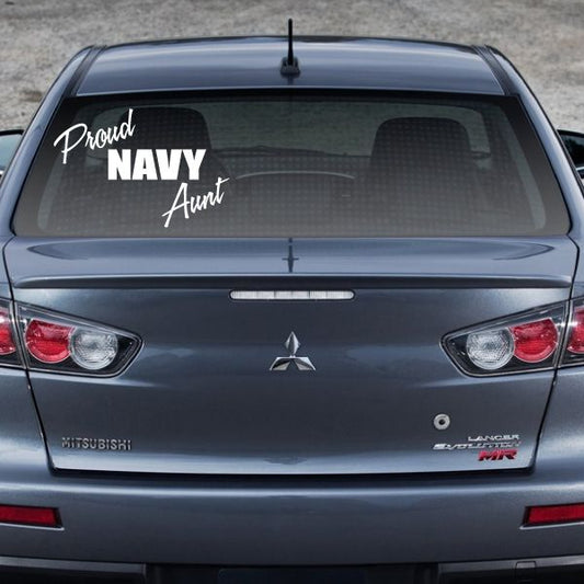 Image of Proud Navy Aunt Decal