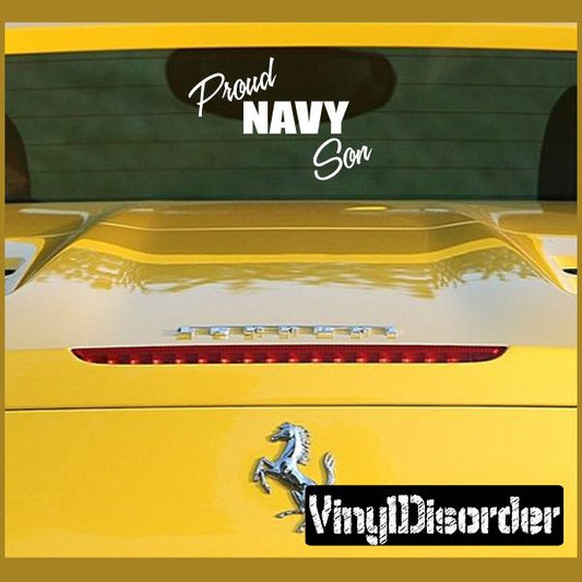 Image of Proud Navy Son Decal