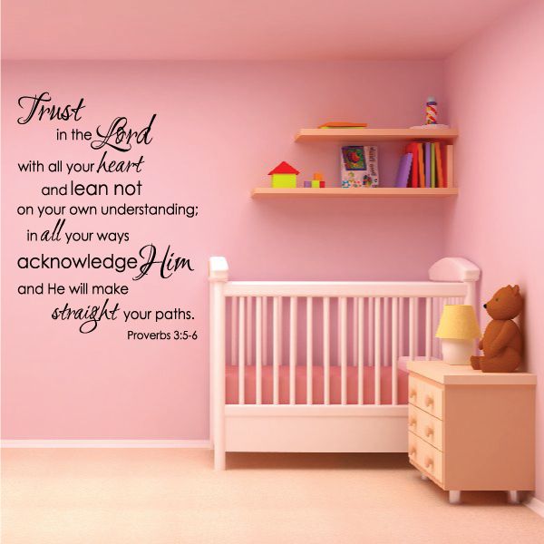 Image of Proverbs 3:5-6 Trust in the lord Decal