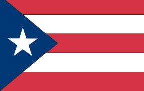 Puerto rico Flag Sticker 02, isolated printed sticker artwork