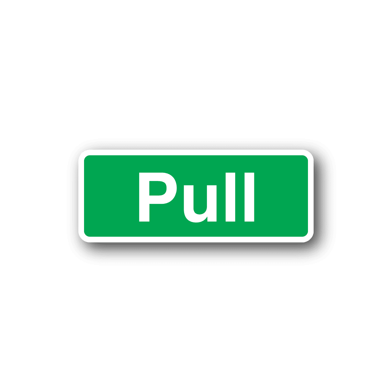 Image of Pull Safety Sign Wall Decal - Vinyl Sticker - Car Sticker - Die Cut Sticker - CD145