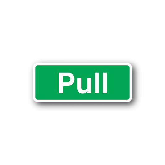 Image of Pull Safety Sign Wall Decal - Vinyl Sticker - Car Sticker - Die Cut Sticker - CD145