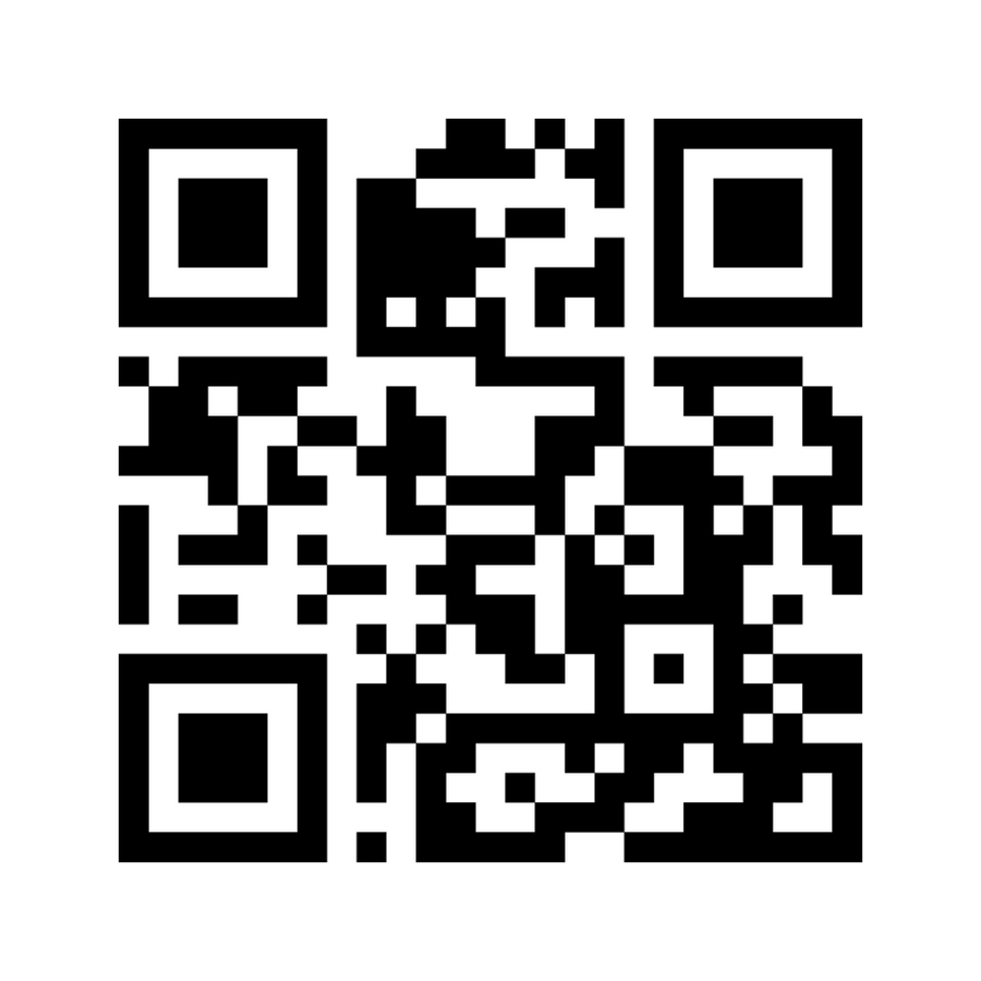 QR code sticker, black code on white background