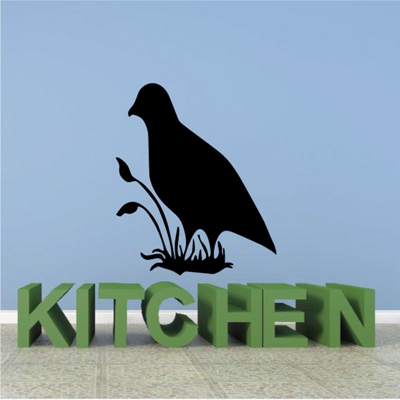 Image of Quail on Grass Decal