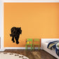 Black crouching tiger wall decal with detailed stripes