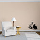Rabbit family wall decal with three black-and-white sitting rabbits