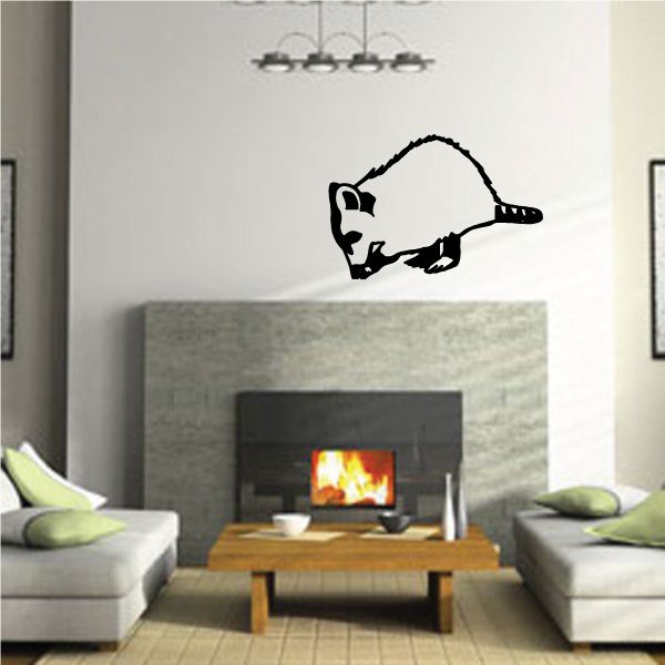 Image of Raccoon Eating Decal