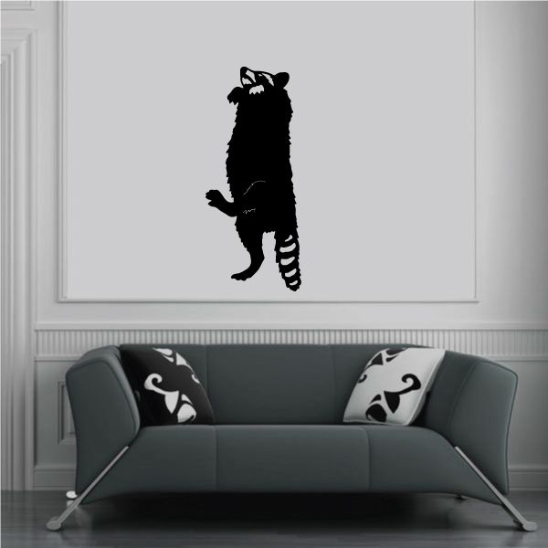 Image of Raccoon on Hind Legs Decal