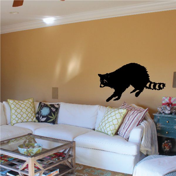 Image of Raccoon Reaching Decal