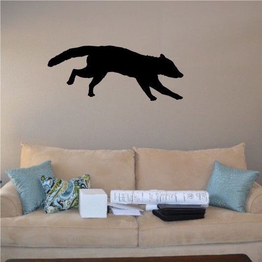 Image of Raccoon Running Silhouette Decal