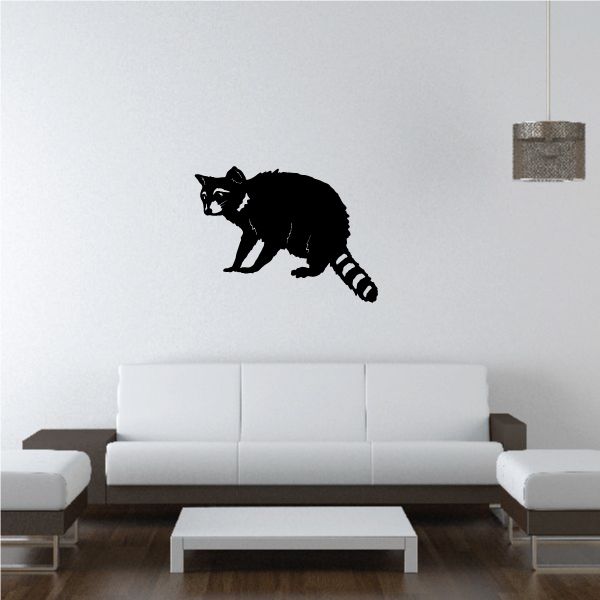 Image of Raccoon Sitting Decal