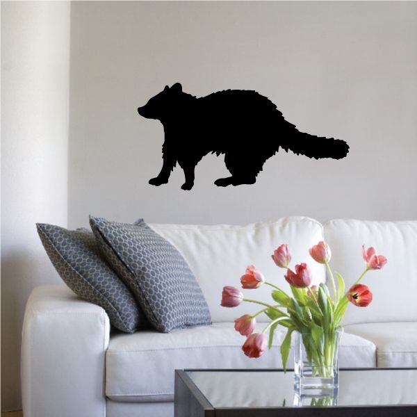 Image of Raccoon Standing Decal