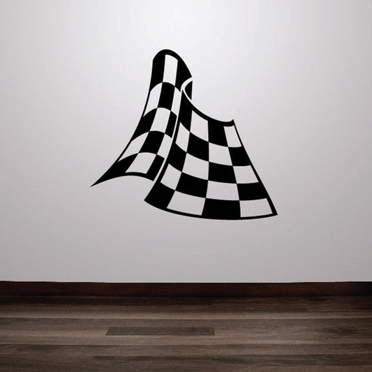 Image of Race Flags Wall Decal - Vinyl Decal - Car Decal - DC003