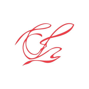 Red racing script wall decal, vinyl car decal style