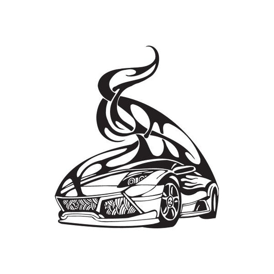 Image of Racing Graphic Wall Decal - Vinyl Decal - Car Decal - DC 23090