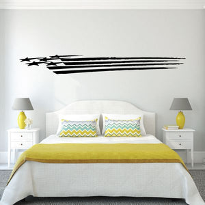 Racing pinstripe vinyl decal: black speed-arrow stripe lines