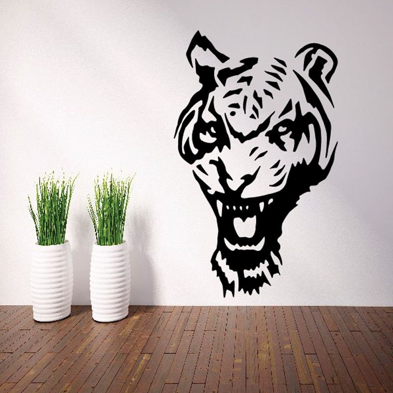 Image of Raging Tiger Head Decal