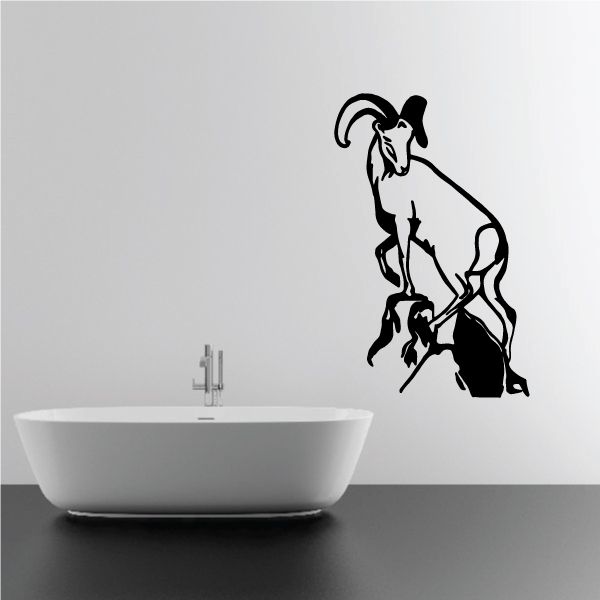 Image of Ram Balanced on Cliff Decal