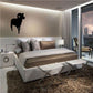 Black walking ram silhouette wall decal
